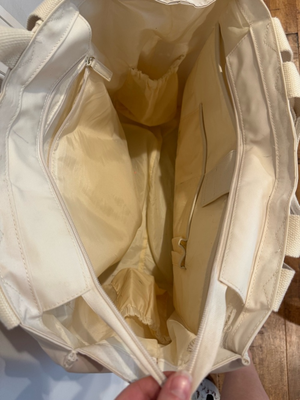 BEIS Cream Weekend Tote Bag - Picture 5 of 9